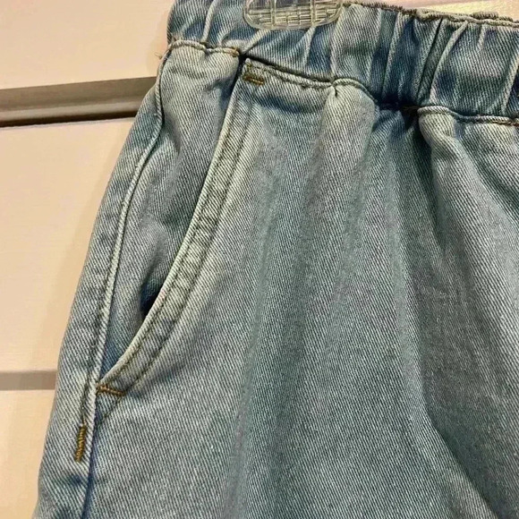 BBJ Los Angeles Hayley drawstring blue jean joggers size medium. - Picture 9 of 11